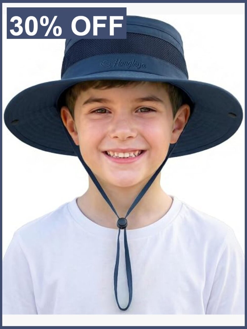 Kids UPF 50+ Sun Hat Adjustable Breathable Outdoor Bucket Hat